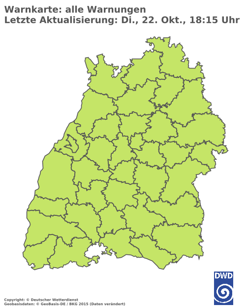 Aktuelle Wetterwarnungen für Rottweil