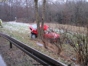 Verkehrsunfall 17.01.2015 B 462 Tannwaldkurve